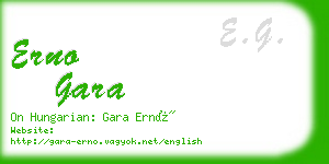 erno gara business card